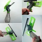 Professional Window Cleaner with Spray Bottle Rubber Squeegee Glass Cleaning