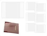 Emezddo Pack of 6 Vaccination Card Protective Covers, Transparent Waterproof Passport Covers, Vaccine Card Protector, Used for Children, Adults, Home, Office, School, Travel (19.2 x 13.5 cm)