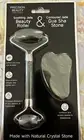 NEW Jade Soothing Beauty Roller & Contoured Jade Gua Sha Stone 2pz Set