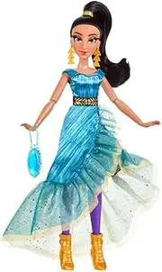 DISNEY PRINCESS DISNEY - Princess - Aladdin - Jasmine Doll styled with contemporary Purse and Shoes - Style Series - Collectible Fashion Dolls - Toys for Kids - Boys and Girls - Ages 6plus