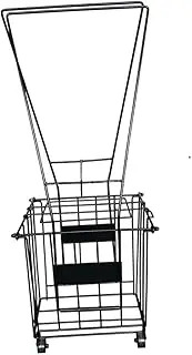 QSTDGVPW Tennis Ball Basket with Wheels Tennis Ball Retriever Pick Up Cage Storage