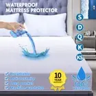 Terry Cotton Fitted Mattress Protector 100% Waterproof Single/Double/Queen/King