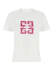 [Givenchy] Givenchy-Embroidery T Shirt Bianco-Donna M