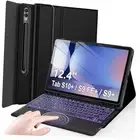 Keyboard Case for Samsung Galaxy Tab S10+/S9 FE+/S9+ Plus 12.4 Inch Tablet, 7