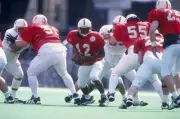 Quarterback Bobby Newcombe Nebraska Cornhuskers in action at sprin- Old Photo