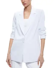 Alice and Olivia Denny Notch Collar Boyfriend Blazer