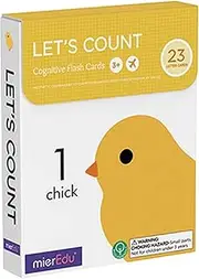 mierEdu Let's Count Cognitive Flash Cards