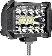 BYBDQKTVEH 4 Inch 60W Led Light Bars Spot Flood Beam Combo LED Work Light Bar Waterproof for Driving Offroad Boat Car Tractor Truck SUV ATV Work Light