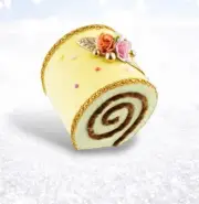 PRE-ORDER 6" Yellow Swiss Roll Ornament Set Of 2 Christmas Decor *SHIPS 8/2025*