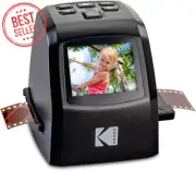 Mini Film Slide Scanner 22MP Converts 35mm 126 110 8mm Super8 w/ LCD & Adapters