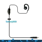 C Shape Ear Hook Headset In-Line PTT Earpiece For Motorola CLPe446 CLP107e