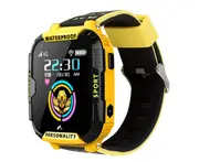 4G 1.4 Inch Touch Color Screen Waterproof Phone Watch HD Video Call Watch Suitable for Students-Yellow