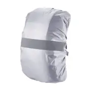 30-40L Waterproof Backpack Rain Cover with Reflective Strap S Silver Tone