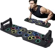 Fitness Board for Home Gym, Pushup Exercise Bar Multifunctional, Chest Muscle Exercise Equipment Foldable for Men Women, Multifunctional Pushup Workout Handles