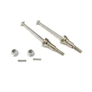 2PCS HBX M16105 Upgraded Metal Front CVD Drive Shaft + Pins+Lock Nut M4 for 16889 1/16 RC Car Vehicles Parts