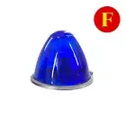Watermelon LED Bulbs Light Clear Glass Lens Lights Kit 1156 1 Wire Incandescent