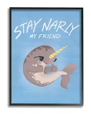 The Kids Room by Stupell Stay Narly Narwhal Fun Sun