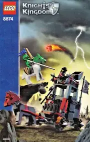 LEGO New Instruction 8874 Castle Knight's Kingdom II Battle Wagon Manual Only
