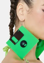 Throwback Floppy Disk Earrings