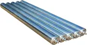 Pack of 5 Stainless Steel Replacement Transporter Rollers without Motor, Length 84cm (33"), Diameter 25mm (1"), for Woodworking and Enclosures for Cats and Dogs.(TOTAL LE