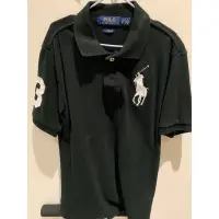 在飛比找蝦皮購物優惠-polo Ralph Lauren 8歲大馬深綠色polo衫