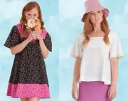 Simplicity 9477 XXS-XXL Easy Loose Dress Shirt Boho Peasant Nightgown Pattern