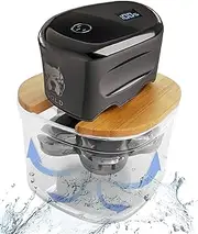 FitSand Bamboo Shaver Rinse Stand Compatible with Skull Shaver Pitbull Gold PRO Head and Face Shaver