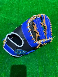在飛比找Yahoo!奇摩拍賣優惠-棒球世界全新ZETTA級硬式牛皮棒球一壘手手套藍黑配色特價一