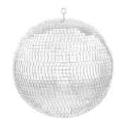 Mirror Disco Ball 495 mm Silver Party Large Disco Ball with Hanging Ring