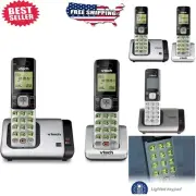 Elegant 2-Handset Cordless Phone with Caller ID & Expandable System, Silver