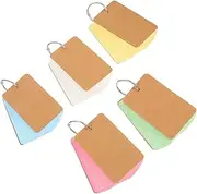 UTHCLO Portable Notepads 10pcs Blank Memo Cards Words Flashcards for Home School Office