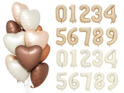 NEW* Neutral Colour 40''Jumbo Number Foil Balloon Birthday Wedding Party Decor