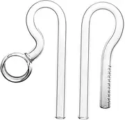 Perfk 10/13/17mm Aquarium Glass Water Outflow Lily Pipe for Fish Planted Tank, 13mm