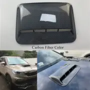 Carbon Fiber Look ABS Car Air Flow Intake Hood Scoop Vent Bonnet Cover Universal