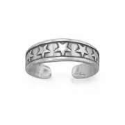 Sterling Silver Five Star Worthy Toe Ring