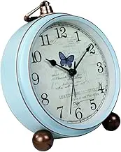 FUNOMOCYA 1Pc Vintage Decorative Clock Adornment for Home Office Bedroom Retro Design Tabletop Ornament for Living Conference More