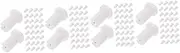 SOESFOUFU 4sets Eyelash Extension Glue Anti Clog Needle Glue Bottle Pins Lash Tool Set Lash Extension Supplies Glue Bottle Parts 100pcs*4