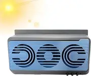 Solar Powered Car Window Fan - Energy-Saving Car Window Fan | Efficient Amplifier Installation Cooling Fans Multi-Functional