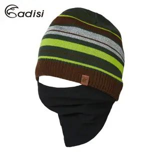 ADISI Primaloft針織條紋遠紅外線面罩雙層保暖帽AS18094(F) / 城市綠洲 (帽子、毛帽、針織帽、保暖帽)
