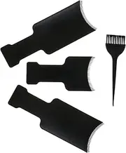 Mikinona 4pcs Professional Hair Coloring Kit Highlighting Board Brush Set for Salon Home Use