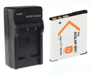 1 Pack Battery + Wall Charger for NP-BN1 DSC-W800 DSC-W830 DSC-WX100 WX150 WX200