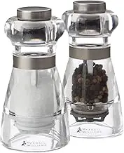 Maxwell & Williams Dynasty Acrylic Salt & Pepper Mill Set 11cm Gift Boxed