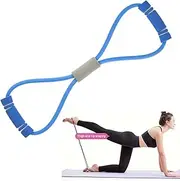 EZONEDEAL Chest Expander Resistance 8 Type Muscle Chest Expander Rope Workout Pulling Exerciser Fitness Exercise Tube Sports Yoga for Men and Women Yoga, Home Gym, Pilates, Fitness Exercise