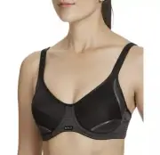 Berlei Electrify Non-Contour Sports Bra Black 14B BNWT RRP $64.95