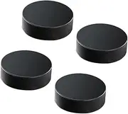 VINTORKY 4 Pcs Rubber Ice Hockey Pucks Professional Standard Hockey Balls for Training Game Durable Sports Supplies for Ice Rink Black
