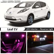 10x Bulbs PInk Interior & Reverse LED Lights Package Fits Nissan Leaf 2011-2015 (for: Nissan)