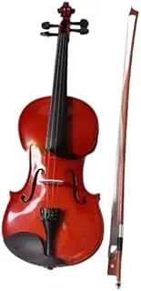 ZONADA Handcrafted Solid Wood Violin 4/4 Full Size for Adult Beginners – Traditional Wooden Violin for Practice, Grading & Learning