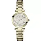 NEW GC GUESS COLLECTION GOLD TONE,WHITE MOP DIAL SWISS WATCH Y06008L1