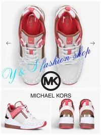 在飛比找Yahoo!奇摩拍賣優惠-🇺🇸Michael kors 經典女性加高球鞋EU38.5