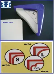 Corner Rounder Radius S 5 mm Safe 847-S For Paper Film Box Laminated Foil